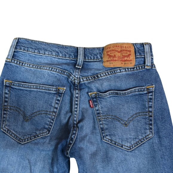 Levi’s 511 Slim Jeans W29 L32 Light Wash Rugged Indie Workwear - Picture 3 of 9